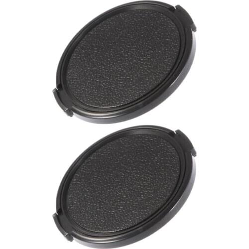 2pcs 49mm Center Pinch Snap-on Camera Lens Front Cap Adapter For Any Lens Cover Filter 49mm With Filter Thread Q4N2
