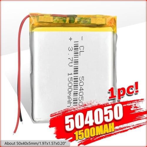 YCDC 504050 3.7V 1500mAh rechargeable battery lipo Lithium polymer batteries cells for MP3 MP4 MP5 GPS DVD Speaker camera PSP