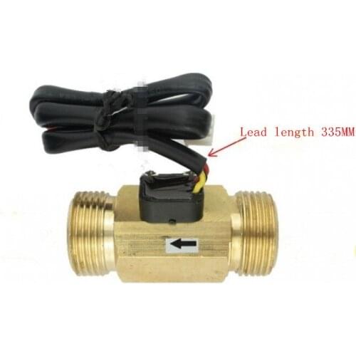 Water Flow meter flowmeter fuel gauge Hall flow sensor inductive switch counter indicator Copper G3/4" DN20mm 2-45L/min DC3V-18V