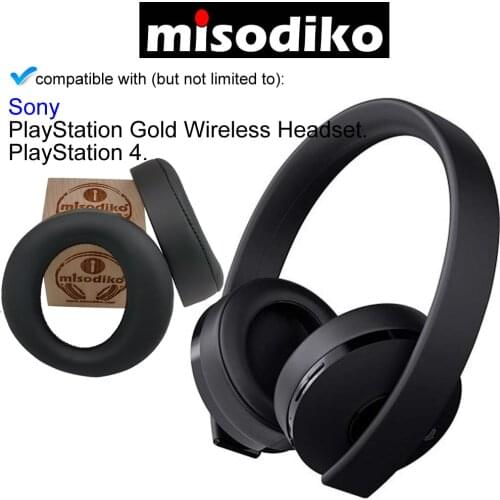 Misodiko Replacement Cushions Ear Pads - for Sony PlayStation 4 Gold Wireless - PS4 Headset, Headphones Repair Parts Earpads