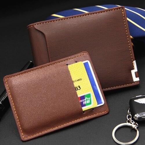 Vintage Men Leather Brand Luxury Wallet Short Slim Male Purses Money Clip Credit Card Dollar Price Portomonee Carteria Dropship