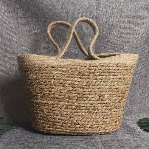 Handmade Crochet Large Capacity Open Straw Bags for Women Bohemian Woven Travel Beach Bag Baskets Purses Bolsas Mujer 2021