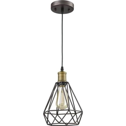 Iron country lamp shades lighting dining room luminaire suspendu black pendant lamp lampes suspendues avizeler hanglampen