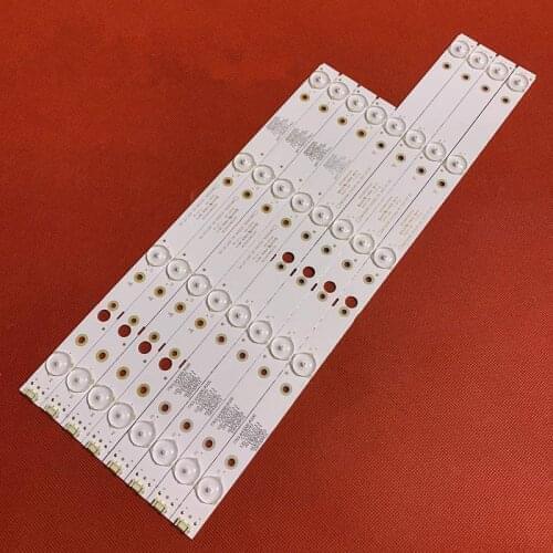 10set=80pcs LED strip for LG 43UJ620V 43UJ6200 CRH-A4330300104L6CNRev1.0 CRH-A4330300105R6CNRev1.0 CRH-A4330300104L74C