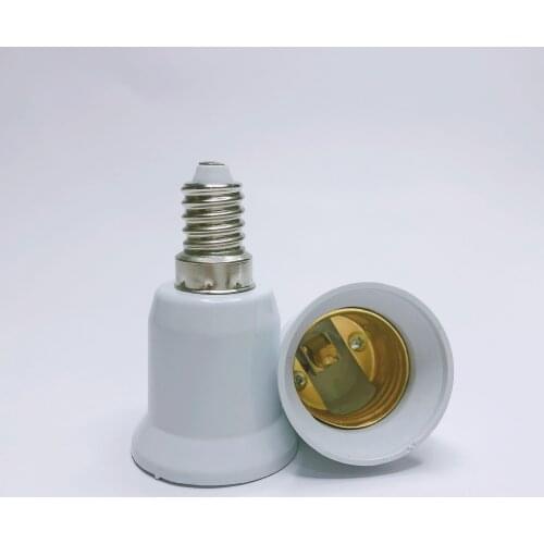 1x Converter E14 TO E27 Adapter Conversion Socket High Quality Material Fireproof Socket Adapter Lamp Holder