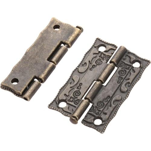 3pcs/kit Box Latch Hasp Clasp + Hinges w/screw Suitcase Cabinet Antique Bronze Jewelry Wooden Case Vintage Hardware Old Chinese