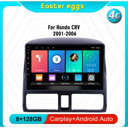 Eastereggs For Honda CRV CR-V 2001-2006 Car Radio Multimedia Player 2 din 9"Android 8.1 Auto Radio navigation stereo wifi gps