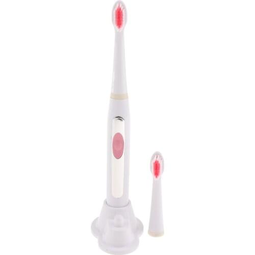 Battery Electric Toothbrush for Adult Oral Care W/Replacement Head And Base