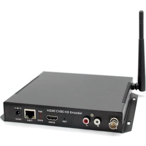 MPEG4 H264 HDMI+CVBS AV RCA Wifi Video Encoder HDMI+CVBS Encoder H.264 Wireless IPTV Encoder Streamer