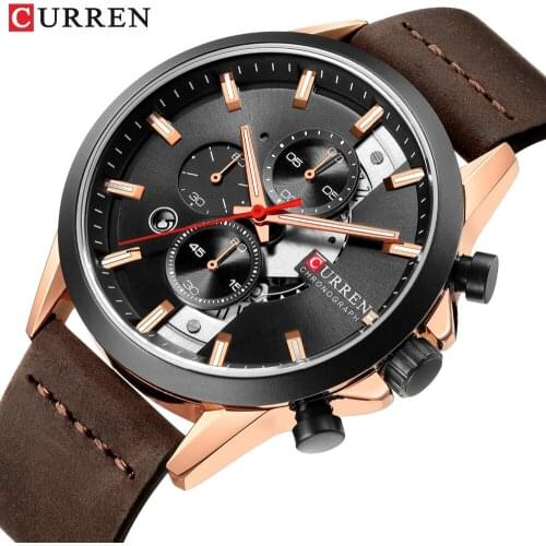 CURREN Watches Men Watch Man Luxury Brand Leather Sports Watches Mens Army Military Watch Man Quartz Clock Relogio Masculino