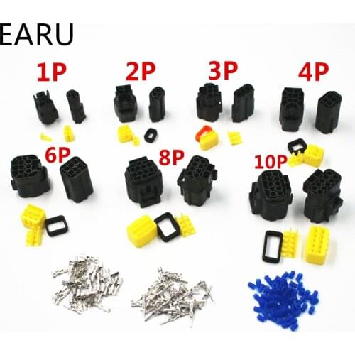 Denso 2.0 1 set 2/3/4/6/8/10 Pin Way 2P 3P 4P 6P 8P 10P Waterproof Sealed Sealing Car Truck Eletrical Wire Cable Connector Plug
