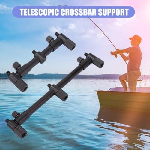 Fishing Rod Bite Alarms Holder Bar Rest Stand Outdoor Portable Telescopic Carp Fish Pole Buzz Easy Fishing Carrying