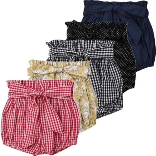 UK Newborn Kid Baby Girls Summer Flower Shorts Bottoms PP Bloomers Panties