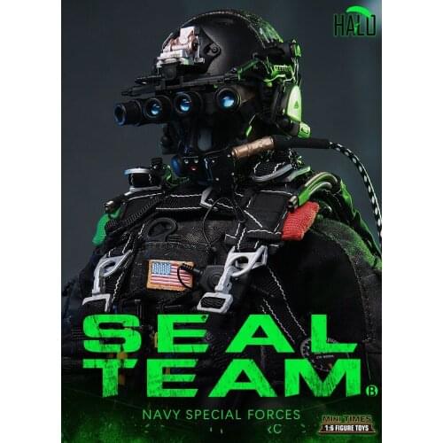 For Collection M013 1/6 Scale Full Set 12'' NAVY Special Forces US Navy SEAL Team B HALO with Dog Model for Fan Collectible Gift