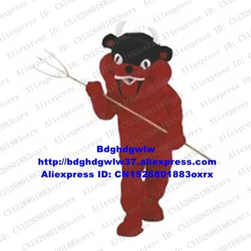 Red Devil Demon Fiend Monster Freak Monstrosity Mascot Costume Adult Cartoon Character Brand Planning Family Gifts zx2800