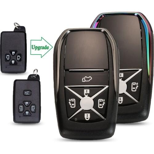 Bilchave Upgrade 4/5 Buttons Remote Smart Key Shell For Toyota Reiz Avalon Previa Alphard Prius With Insert Blade