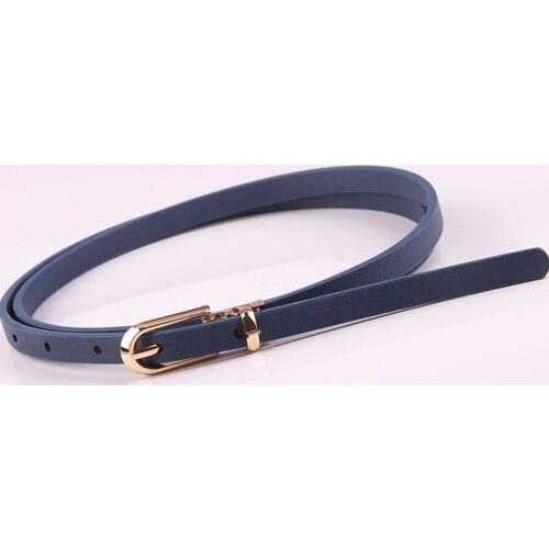 Fastening Fashion Lightweight Adjsutable Wear Resistant All Match Tie Decorative Women Belt Pin Buckle Casual PU Leather Slim