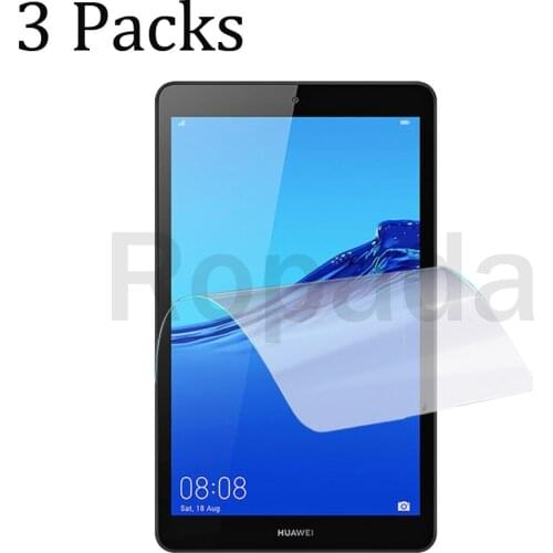 3 Packs soft PET screen protector for Huawei mediapad M5 lite 8.0 protective tablet film