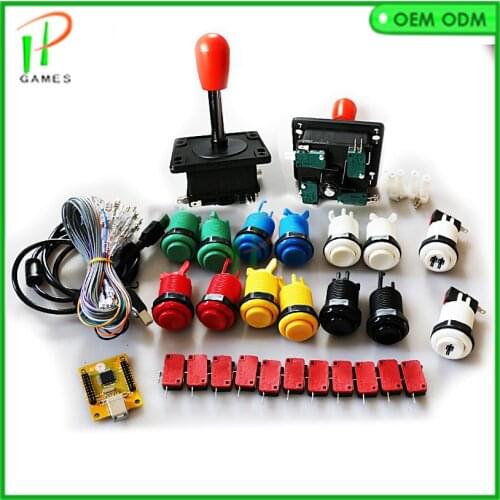 DIY Arcade JAMMA MAME KIT for USB to PC PS3 2 IN 1 interface USB Encoder to Spain style joystick and HAPP buttons