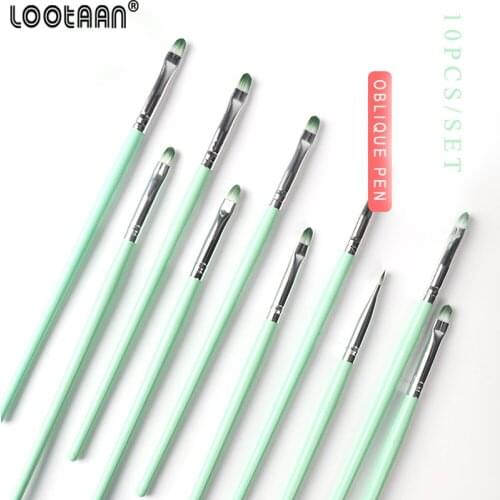Lootaan 1Pcs Professional Nail Art Brush Set Line Drawing Painting Pen UV Gel Polish Designs Acrylic Perfect Manicure Tools