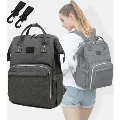 Baby Diaper Bags Maternity Backpack For Mom Nappy Changing Organizer Waterproof Care Bags Stroller Hook