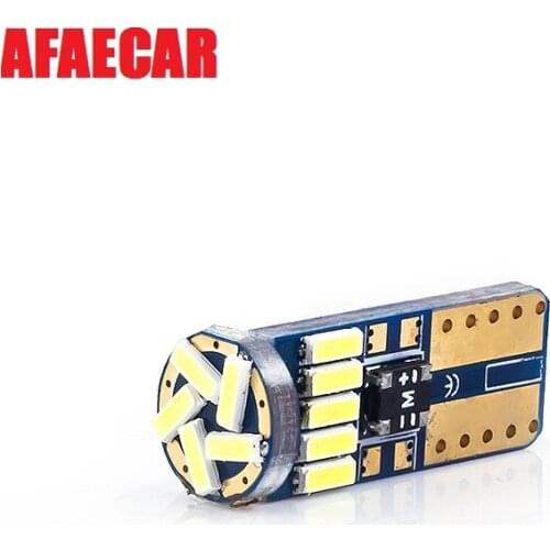 100pcs Auto W5W Canbus t10 15smd 4014 non polarity led Parking Light