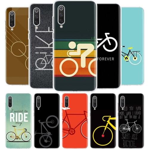 Bicycle Bike Sport Coqu Cover Phone Case For Xiaomi Mi Note 10 11 9 8 10T 9T CC9 A1 A2 A3 5X 6X Poco F1 X3 F2 Pro Lite Coque