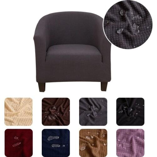 Waterproof 1 Seat Sofa Slipcover High Quality Elastic Sofa Covers for Sofa and Armchairs for Bar Counter Living Room Reception