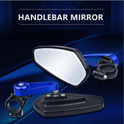7/8" 22mm Motorcycle Rearview Mirrors Universial Motorcycle Aluminum Bar End Mirror Motorbike Handlebar Side Rearview Mirrors