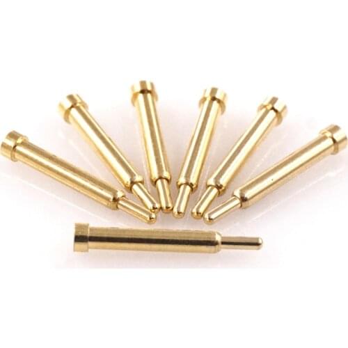 100pcs Spring Loaded Pogo Pin Connector Diameter 2.0 mm x 13.0 mm height SMT / SMD PCB Single Pin 1u 50g force Vertical