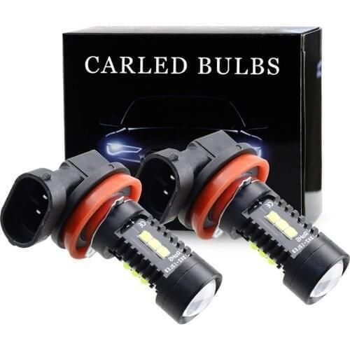 2Pcs h16 h7 H8 H11 Led HB4 9006 HB3 9005 Fog Lights Bulb 60W 2000LM 6000K White Car Driving Day Running Lamp Auto Leds Light 12V