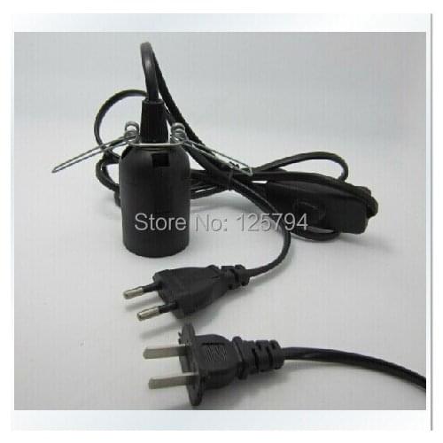 2pcs/lot Suspension type with cable and switch and EU plug led lighting drop light ceiling light chandelier lamp holder