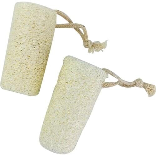 2 Pieces Natural Loofah Bath Shower Sponge Spa Body Scrubber Horniness Remover Bathing Massage Sponge