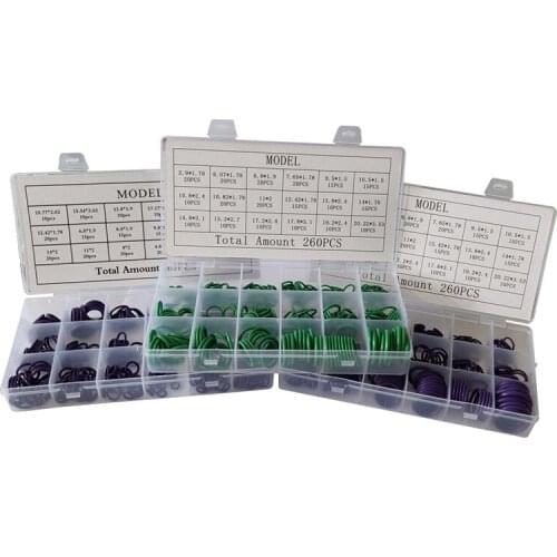 265pcs/set sealing rings o ring plumbing gasket set rubber ring seal rubber sheet 18 Sizes Nitrile Rubber O-Ring kit