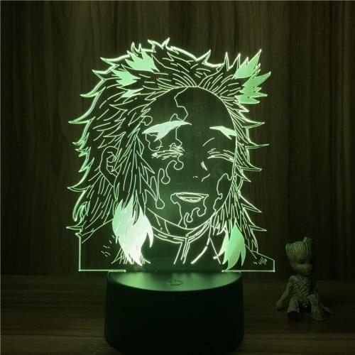 3D Lamp Anime Demon Slayer Rengoku Kyoujurou LED NightLight Figure 7 Colors Touch Table Bedroom Decor Night Light Gift