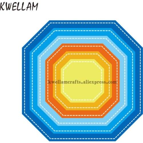 6pcs Frame A Metal Die cutting Dies For DIY Scrapbooking Photo Album Embossing Folder KW8013128