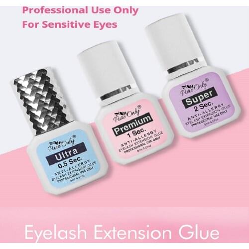 8ml Best Black Strong Adhesive Glue 1-2 Seconds Fast Drying Eyelash Extension Glue Waterproof False Eyelashes Professional Glue