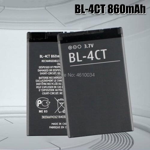 Rechargeable battery 4CT BL4CT BL-4CT phone Battery For NOKIA 5310 5630 6600 fold 6700 7210 7230 7310 X3 battery 4ct