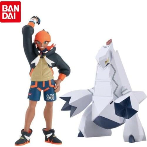 Bandai Genuine Pokemon Sword and Shield Scale World Anime Figures Raihan Duraludon Action Figure Collectible Model Toys