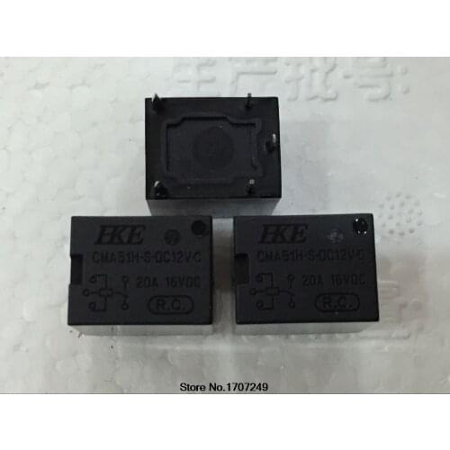 Free Shipping 100% new original relay 100pcs/lot HKE Automotive relay 12V CMA51H-S-DC12V-C CMA51H-S-12V-C 5PIN 20A 16VDC