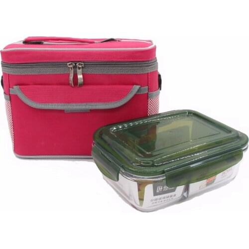 Large Glass Lunch box with Lunch Bag (1180ml/1040ml)