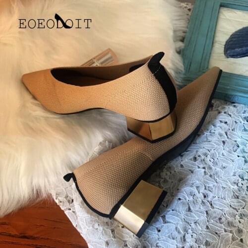 EOEODOIT Shoes With Medium Heels