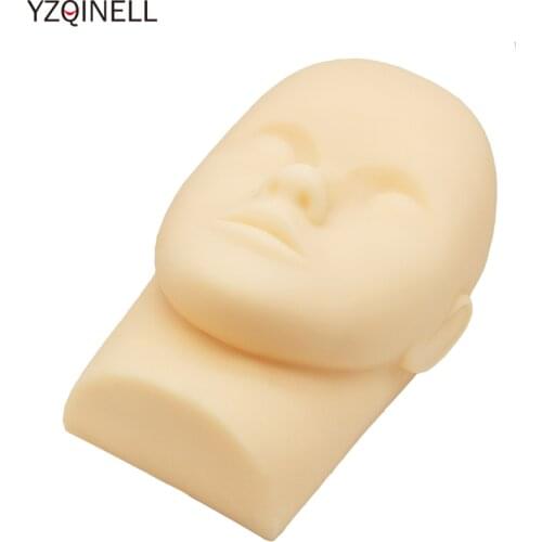 Mannequin Head Eye Facial Eyelash Extension Makeup Practice Cosmetic Rubber Model Professional Training Model