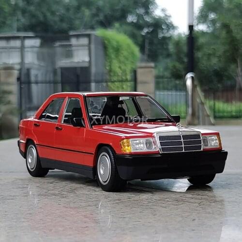 MINICHAMPS 1/18 For Benz 190E W201 1982 Metal Diecast Car Model Kids Toys Gifts Collection Display Ornaments