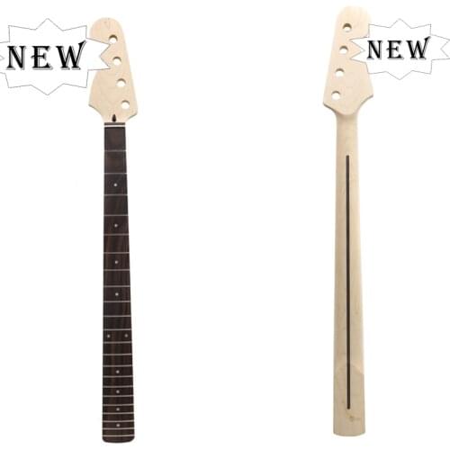 B-12 LEFT HAND New Guitar Bass Neck 22 Fret 34 Inch Maple Rosewood Fretboard Dot Inlay DIY Guitar