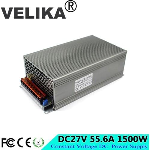 New model 27V DC Power Supply Switching 55.6A 1500W Driver Transformers 110V 220V AC to DC27V SMPS for CNC CCTV Motor Stepper