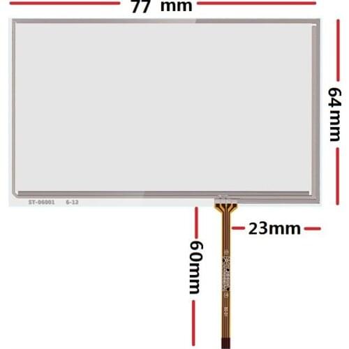 New 3.5-inch four-wire resistor touches the outer screen 77*64mm