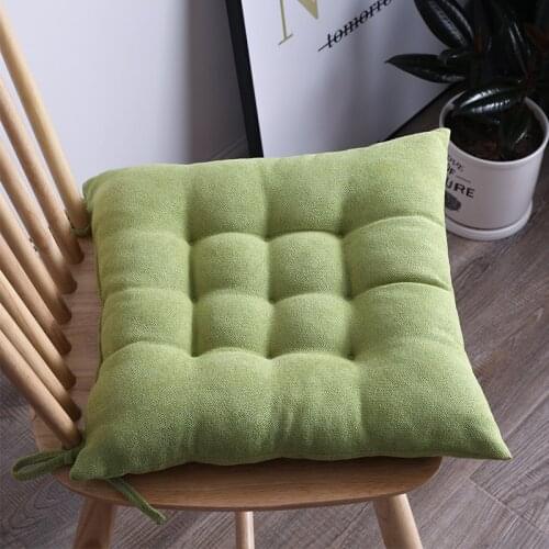 Solid Soft Chair Cushion Sofa Waist Pillow Soft Dinning Stool Cushion Square Elastic Chair Pad 1 Piece Outdoor Car Seat Pad