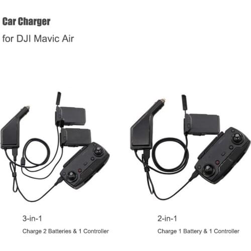 Mavic Air Car Charger Portable Travel 12V Vehicle Charger for DJI Mavic Air Camera Drone Battery Outdoor Transport Charger