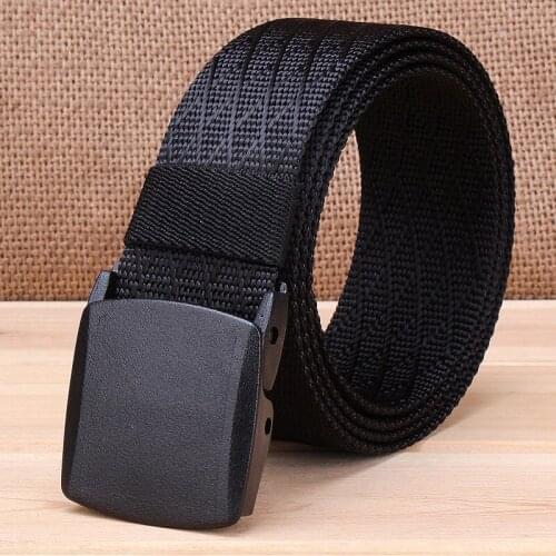 Belt male canvas belt young people young students female no leisureAnti-metal allergy belt simple cloth belt